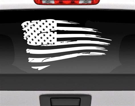 american flag sticker for car window|high quality american flag decal.